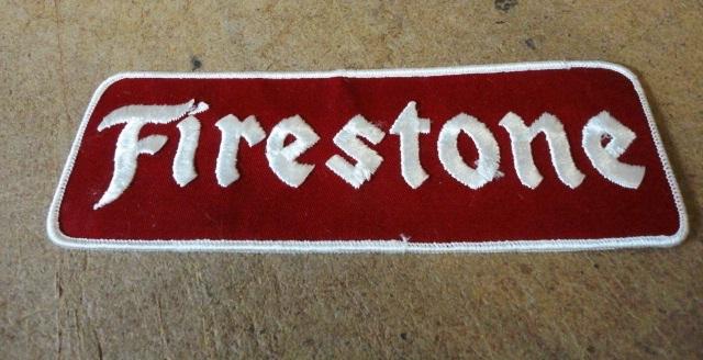 Vinatge firestone embroidered sew on patch