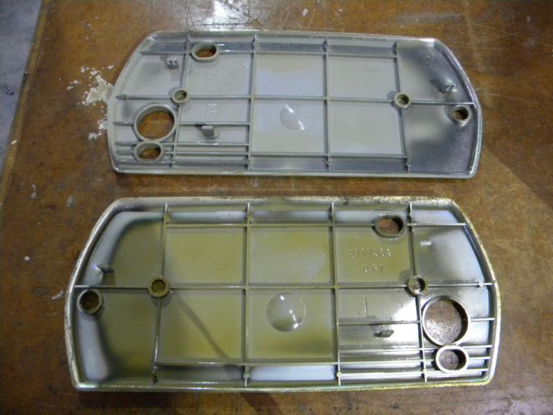 Original Chrome Back Plate Arm Rest off 1972 GM Buick Skylark GS USED, US $22.00, image 2