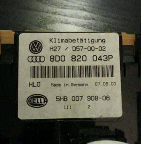 Audi Heater AC controls climate control , US $20.00, image 2