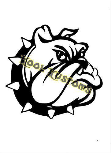 Vinyl decal sticker bulldog...car truck window