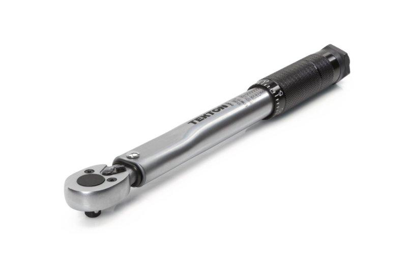 Tekton 1/4-inch drive torque click wrench 20-200-inch/pound ratchet 