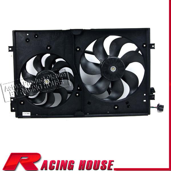 New 99-04 volkswagen golf radiator a/c conditioning condenser fan motor shroud