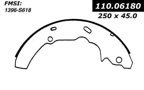 Centric 112.06180 brake pad or shoe, rear-severe duty brake shoe