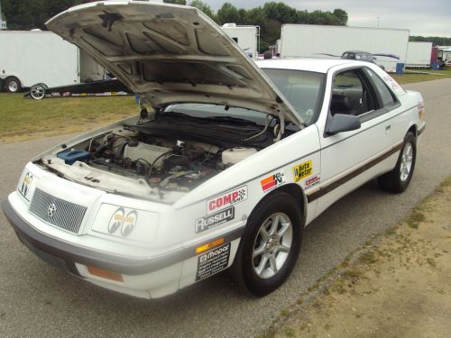 1989 chrysler lebaron coupe drag race turn key 2.5 turbo nhra stock class