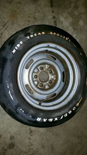 1970 71 corvette original  rally wheel with goodyear tire