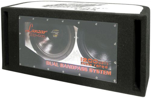 Bandpass box 12&#034; 1200watts lanzar hbp212 woofer boxes/tube