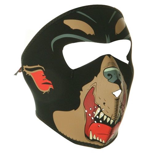 Neoprene face mask rottweiler /    headgear wnfm048