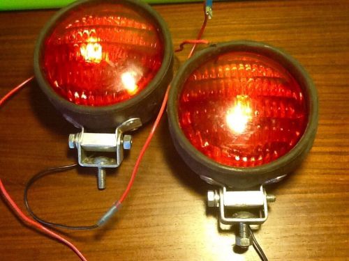 Rare 2 universal police grill lights do ray 505 rat rod boat classic car hot rod