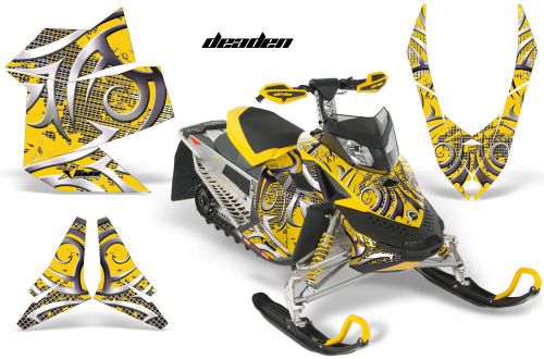 Amr racing brp sled decal mx z graphic wrap kit freeride skidoo rev xp deaden yl