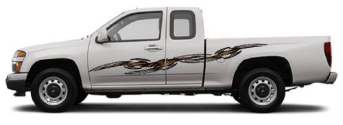 Tribal stripes zzu-8 bronze / black vehicle graphic truck stickers decals