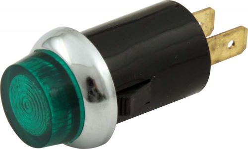 Quickcar racing products green 3/4 in diameter 12v warning light p/n 61-709