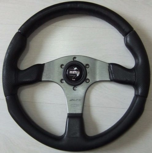 Momo race steering wheel 350mm leather jdm honda civic crx supra skyline mx5
