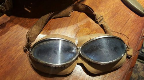 Very rare vintage indian motorcycle goggles with indian logo by american optical