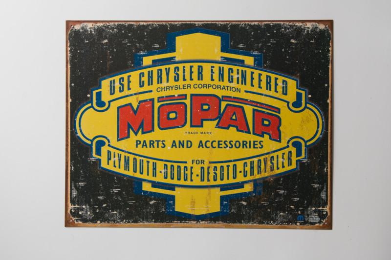 Vintage auto truck metal tin sign  mopar muscle car hot rod classic race 0113