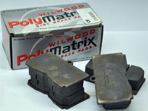 Wilwood polymatrix disc brake pad set 8228 bedded 15h-8115k-b compound h