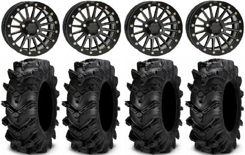 Itp black ops beadlock 14" wheels 30" cryptid tires yamaha grizzly rhino
