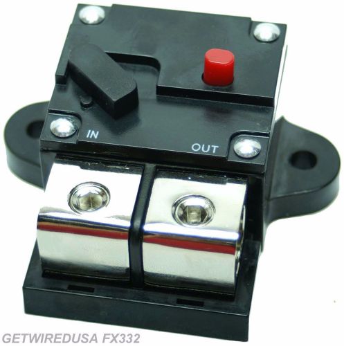 70-amp 1/0, 0, 1, 2, gauge awg wire circuit breaker heavy duty car audio marine
