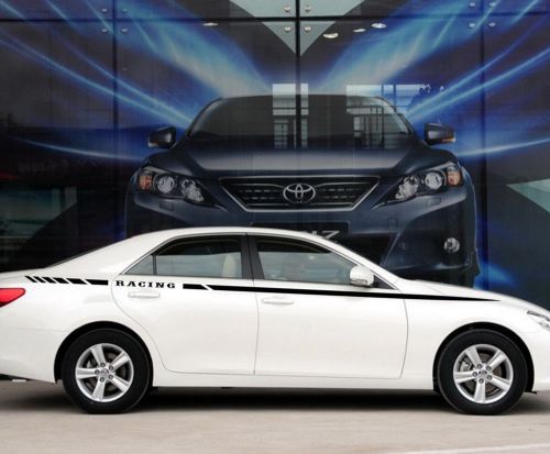 Car decal vinyl graphics side sticker body decals racing stripe for reiz #cb10