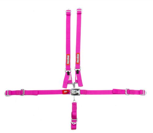 Racequip pink bolt-on/wrap around 5 point latch and link jr harness p/n 709089
