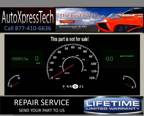 2001 lincoln town car digital cluster display odometer repair service fast best