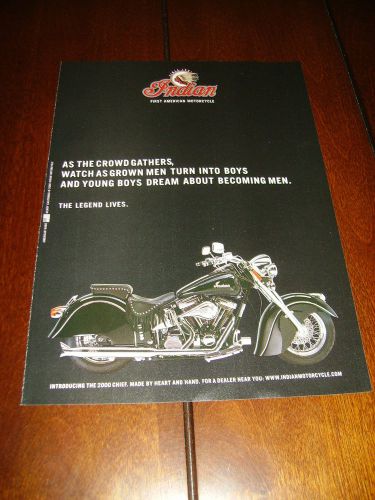 2000 indian chief  ***original ad***  the legend lives
