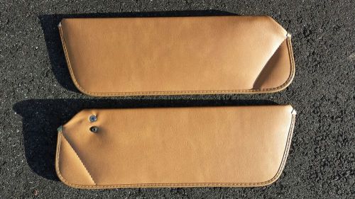 1973-81 firebird camaro new sun visors camel tan madrid vinyl