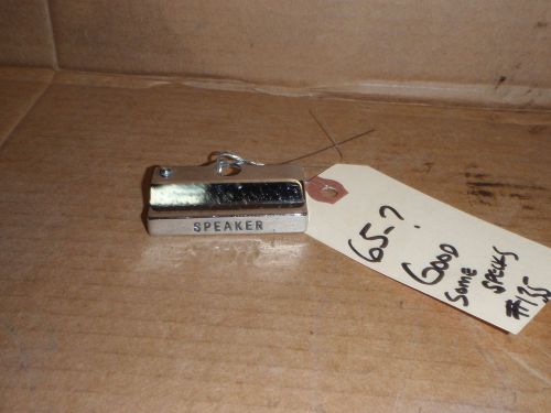 1965 pontiac gto lemans rear speaker chrome facia only 65