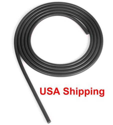 Black 1/8"(3mm) vacuum silicone hose intercooler coupler pipe turbo 10 feet