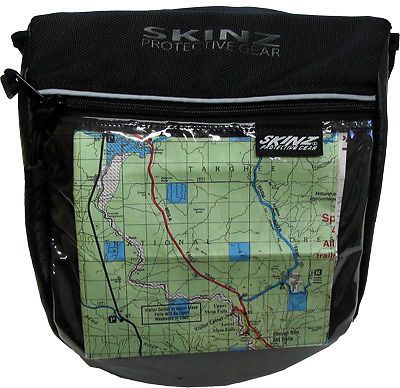 Skinz protective gear deluxe handlebar bag black (hbpk300-bk)