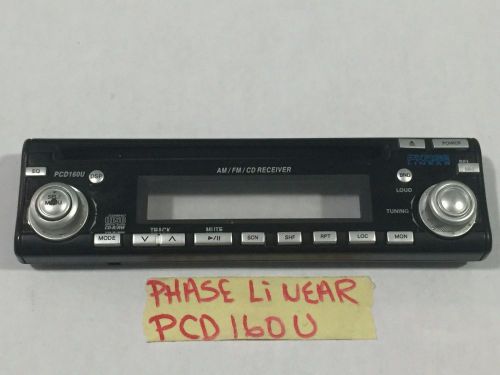 PHASE LINEAR  RADI0  CD FACEPLATE ONLY MODEL PCD-160U   TESTED GOOD GUARANTEED, US $25.00, image 1