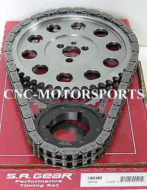 Bbc bb chevy 396 454 hd race roller billet timing chain kit 9 keyway w/thrust