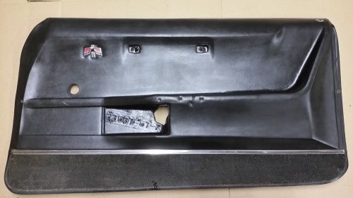 Original &#039;68 firebird black deluxe interior passenger door panel