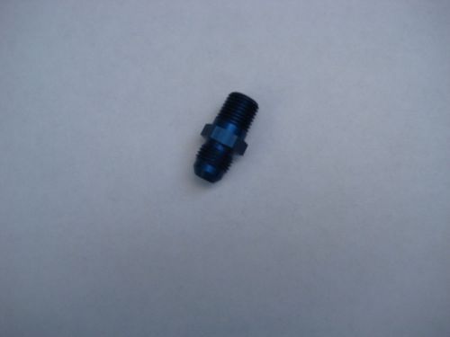 Nos/nitrous/nx/zex/edelbrock/holley/ 6an x 1/4"npt blue fitting #17980 look-wow!