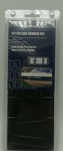 Attwood marine boat registration 3" letter and number kit 14142-7 black