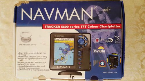 New navman tracker 5500 series tft color chartplotter