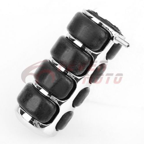 Motorcycle chrome round gear shift brake lever peg pedal cover fit for yamaha fm