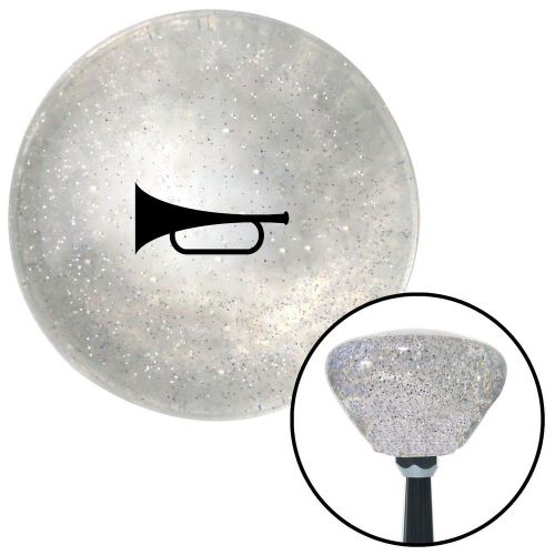 Black automotive horn clear retro metal flake shift knob with m16 x 1.5