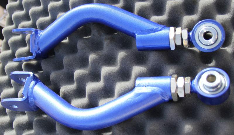 Adjustable rear upper camber control arm kit 95-98/02 240sx s14 s15/r33 r34 blue