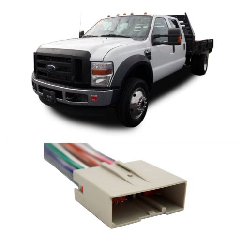 Ford f-550 2005-2010 factory stereo to aftermarket radio harness adapter