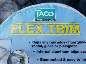New - taco flexible vinyl trim - 1/4&#034; opening x 1/2&#034;w x 25 feet