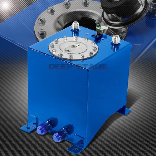 2.5 gallon/9.5l blue coat aluminum race gas fuel cell tank/2"sump+level sender