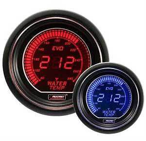 Prosport universal evo series 52mm digital water temperature gauge (blue/red)