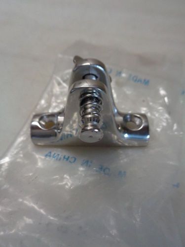 Bimini top, boat shade cover, concave ss rail mount deck hinge 2-1/4"l x 3/4"w