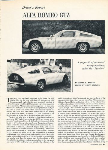1964 alfa romeo gtz - classic article d125