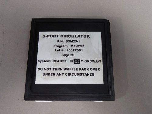 20pc solid state microwave ssm25-1 3-port circulator w/gold mp-rtip - new