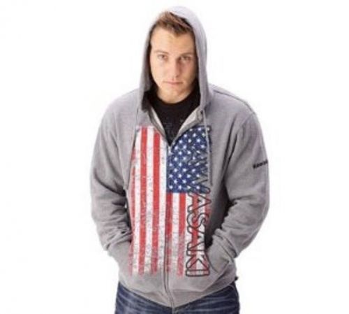 Rare new kawasaki evolution zip up hoodie mens logo sweatshirt $57.95 now $39.99