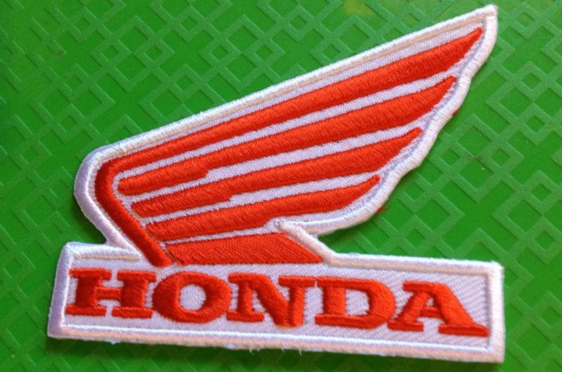 Honda embroidered patch iron-on or sew motorcycle atv cbr trx450r crf80 250r hrc