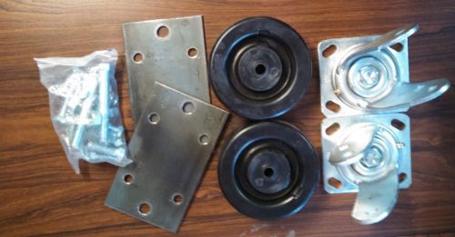 Rv large swivel skid wheels