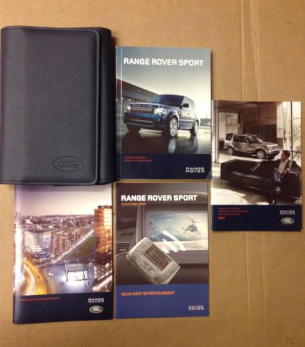2013 range rover sport owner's manual with case