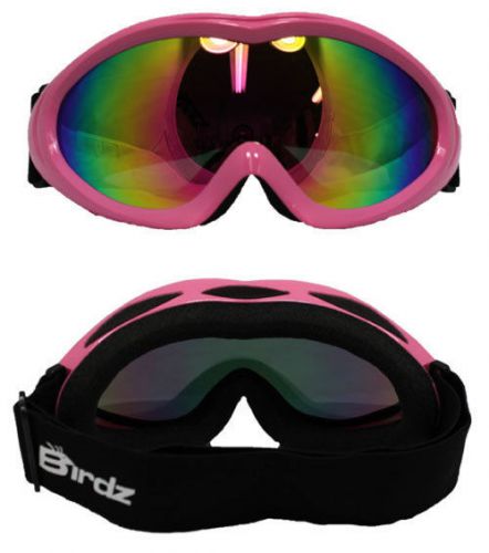 Birdz ice bird ski goggles snow mobile snowboard pink revo lens